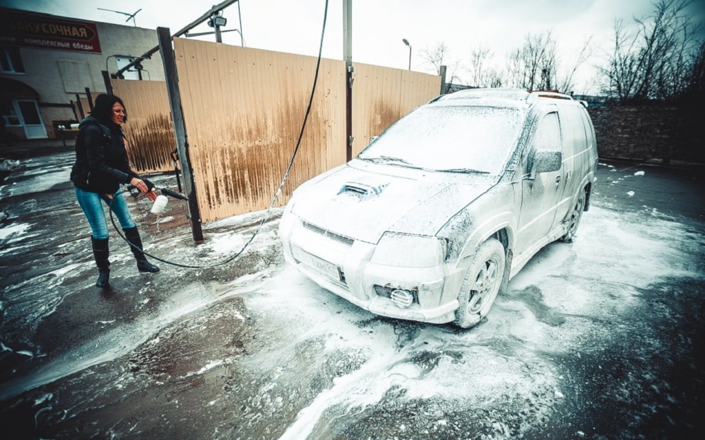 Тонкости мыться машины зимой фото